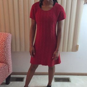 Red sweater dress!